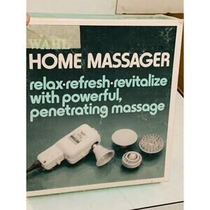Wahl Vintage Electric Vibtator Home Massage w/ Attachments Model E Tested